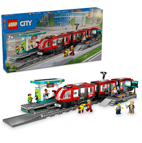 Constructor LEGO City Downtown Streetcar and Station 60423